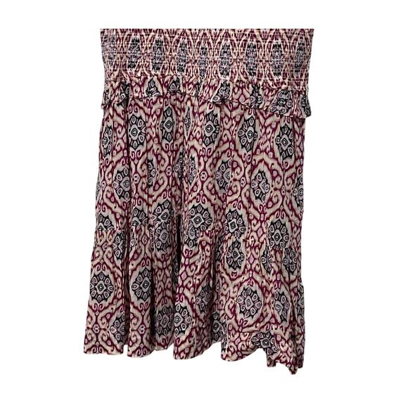 ELAN WOMENS XLARGE RUFFLE SLEEVE MINI DRESS LAVENDER IKAT PRINT NEW - Picture 9 of 11